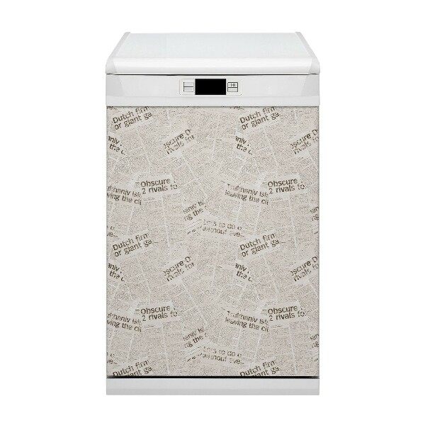 Coperchio magnetico decorativo per lavastoviglie Giornali vintage