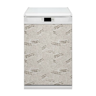 Coperchio magnetico decorativo per lavastoviglie Giornali vintage