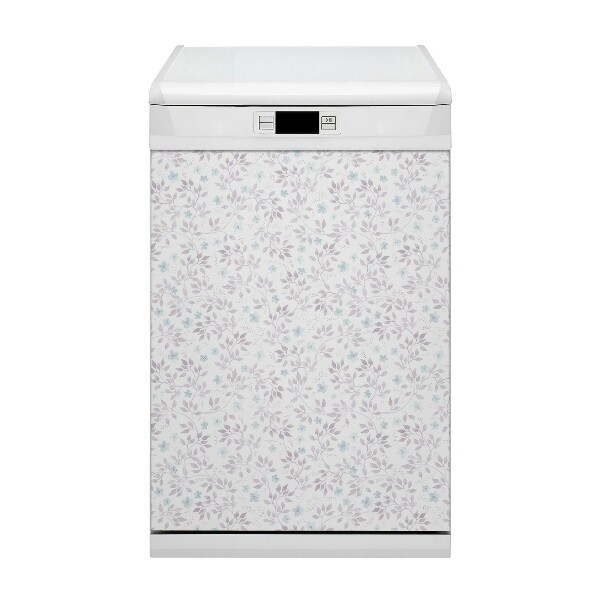 Coperchio magnetico decorativo per lavastoviglie Rami con foglie