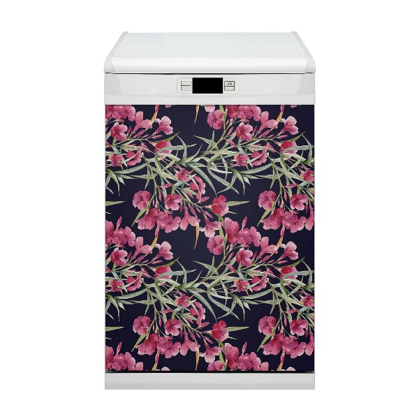 Coperchio magnetico decorativo per lavastoviglie Fiori ad acquerello