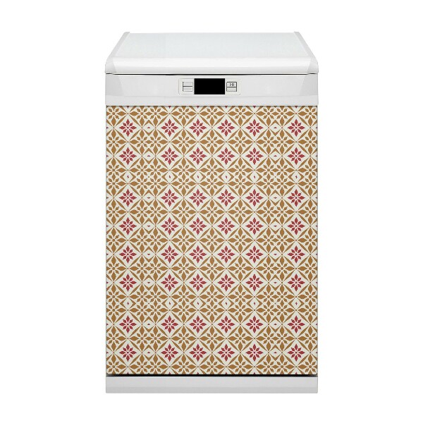 Copertura magnetica per lavastoviglie Pattern floreale