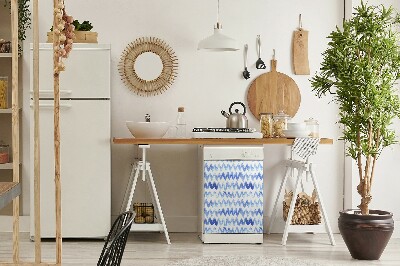 Adesivo magnetico per lavastoviglie Onde ad acquerello