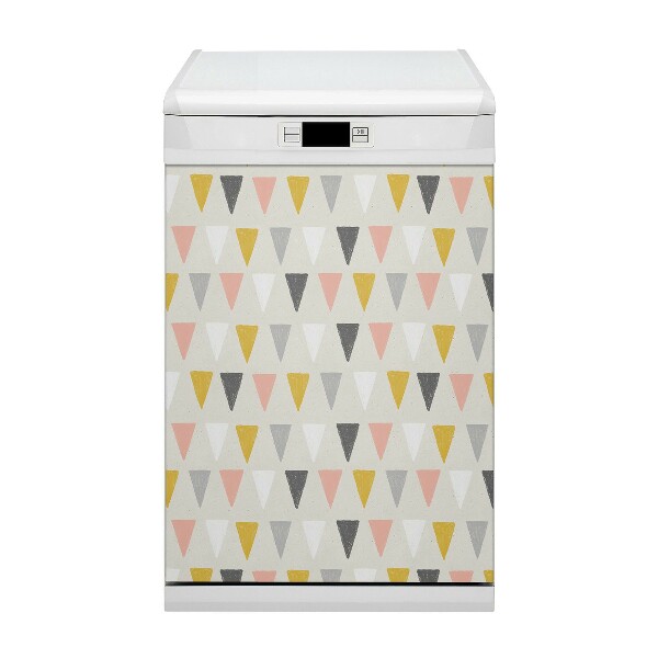 Coperchio magnetico decorativo per lavastoviglie Pattern triangolare