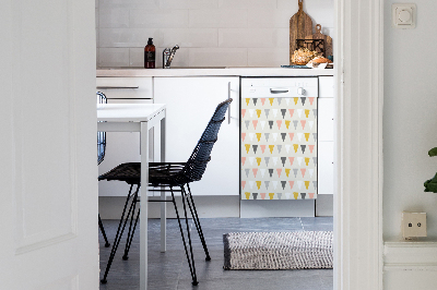Coperchio magnetico decorativo per lavastoviglie Pattern triangolare