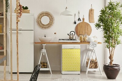 Coperchio magnetico decorativo per lavastoviglie Cinturino giallo