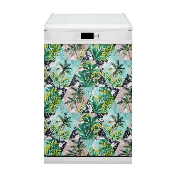 Copertura magnetica per lavastoviglie Pattern di palme