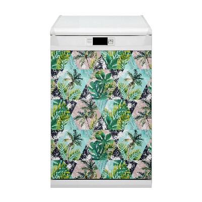 Copertura magnetica per lavastoviglie Pattern di palme