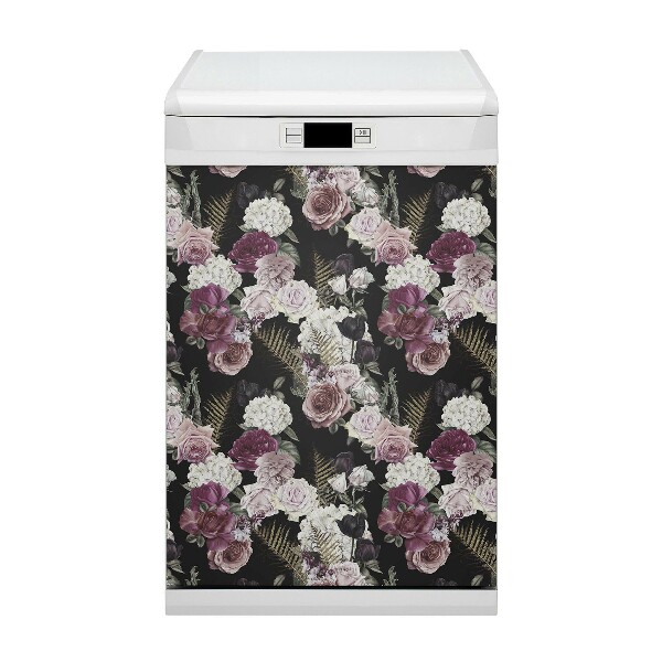 Pannello magnetico per lavastoviglie Fiori romantici