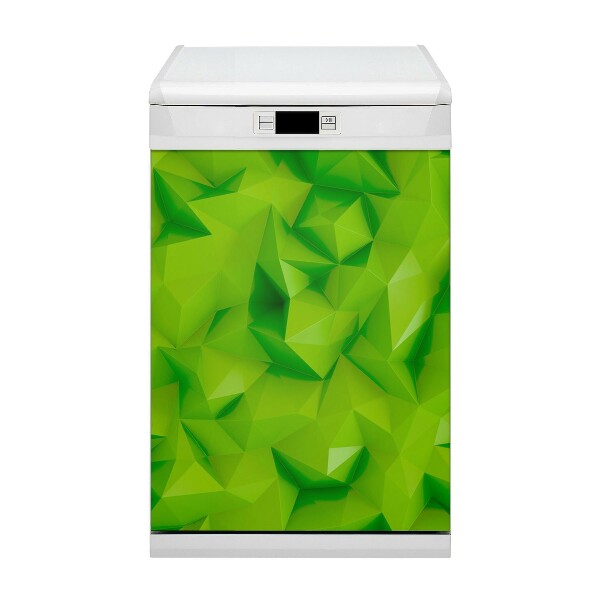 Coperchio magnetico decorativo per lavastoviglie Astrazione verde