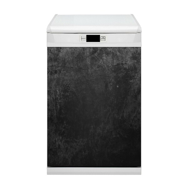 Copertura magnetica per lavastoviglie Marmo nero