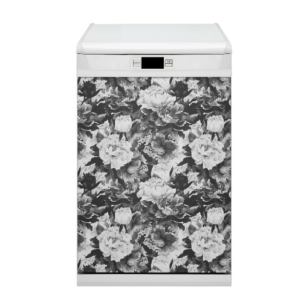 Copertura magnetica per porta della lavastoviglie Peonie