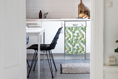 Coperchio magnetico decorativo per lavastoviglie Cactus con fiori