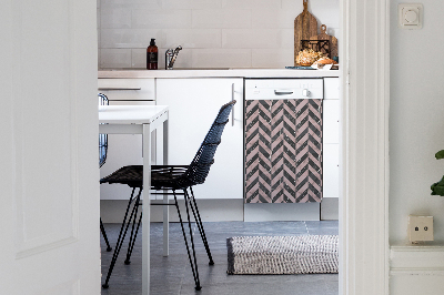 Coperchio magnetico decorativo per lavastoviglie Stile loft in marmo