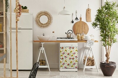 Copertura magnetica per porta della lavastoviglie Fiori ad acquerello