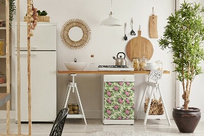 Pannello magnetico per lavastoviglie Fiori tropicali