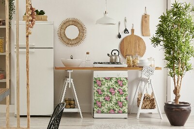Pannello magnetico per lavastoviglie Fiori tropicali