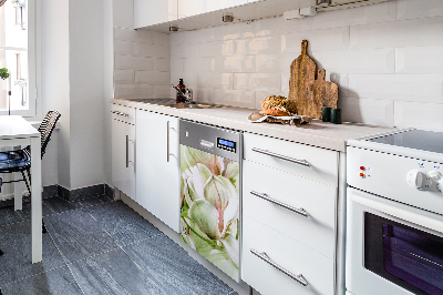 Coperchio magnetico decorativo per lavastoviglie Fiori di magnolia