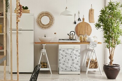 Coperchio magnetico decorativo per lavastoviglie papaveri