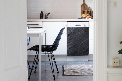 Coperchio magnetico decorativo per lavastoviglie Marmo nero