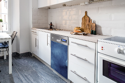 Adesivo magnetico per lavastoviglie Astrazione blu