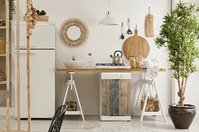 Pannello magnetico per lavastoviglie Tavole verticali marroni