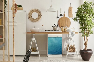 Copertura magnetica per porta della lavastoviglie Onde blu