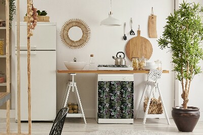 Adesivo magnetico per lavastoviglie Fiori di palma