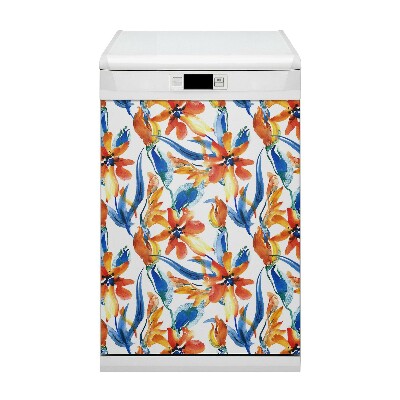 Coperchio magnetico decorativo per lavastoviglie Fiori soleggiati