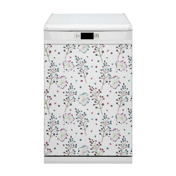 Coperchio magnetico decorativo per lavastoviglie Motivo floreale