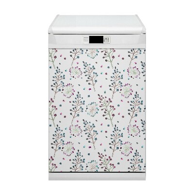 Coperchio magnetico decorativo per lavastoviglie Motivo floreale