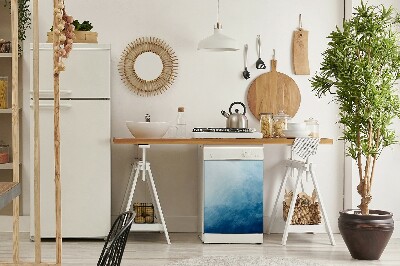 Copertura magnetica per porta della lavastoviglie Onde bianche
