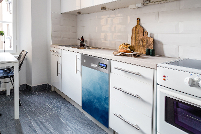 Copertura magnetica per porta della lavastoviglie Onde bianche
