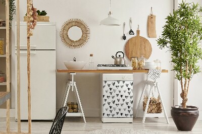 Adesivo magnetico per lavastoviglie Cuori dipinti