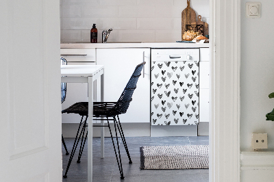 Adesivo magnetico per lavastoviglie Cuori dipinti