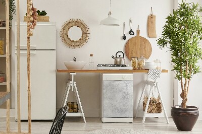 Adesivo magnetico per lavastoviglie Struttura in cemento bianco
