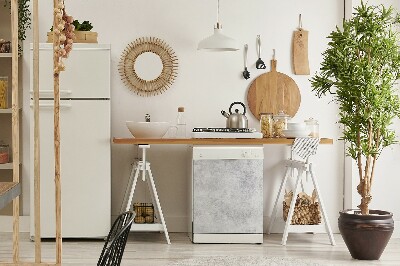 Adesivo magnetico per lavastoviglie Struttura in cemento bianco
