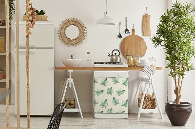 Adesivo magnetico per lavastoviglie Foglie tropicali