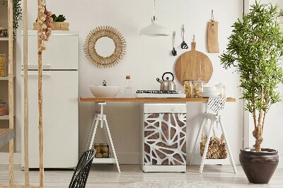 Copertura magnetica per lavastoviglie Astrazione in legno