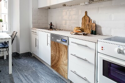 Coperchio magnetico decorativo per lavastoviglie Sezione trasversale in legno