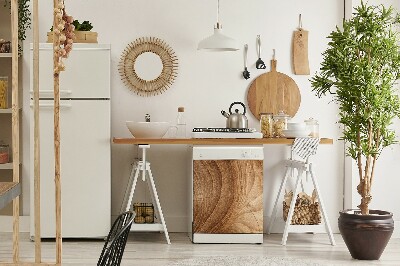 Coperchio magnetico decorativo per lavastoviglie Sezione trasversale in legno