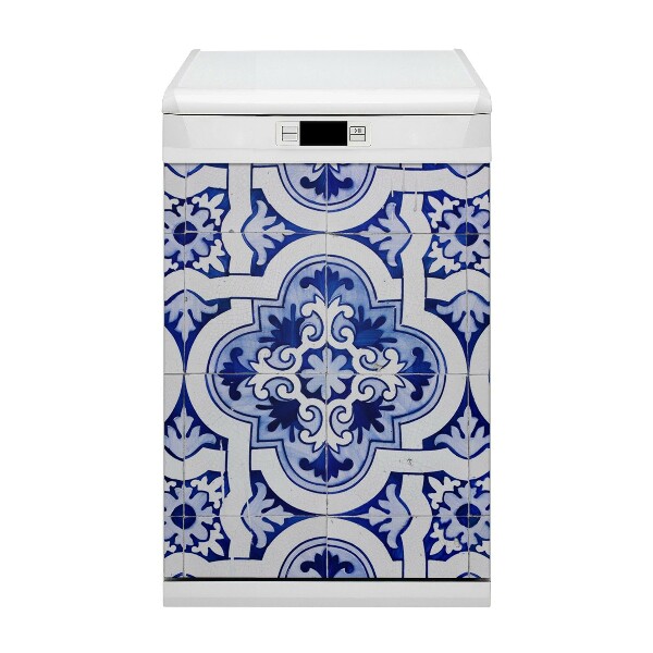 Copertura magnetica per porta della lavastoviglie Piastrelle blu