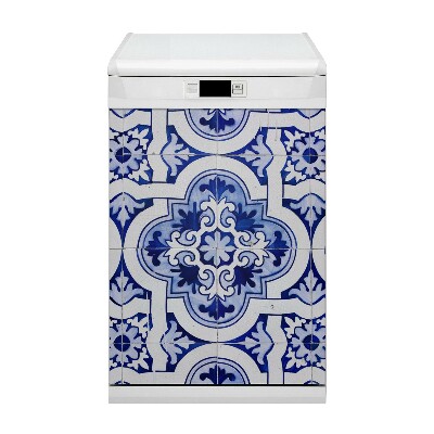 Copertura magnetica per porta della lavastoviglie Piastrelle blu