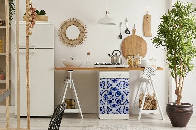 Copertura magnetica per porta della lavastoviglie Piastrelle blu