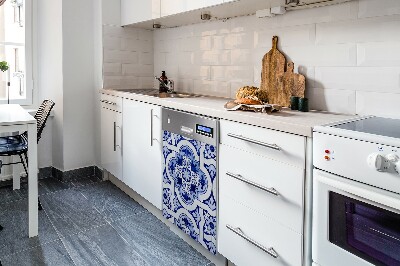 Copertura magnetica per porta della lavastoviglie Piastrelle blu
