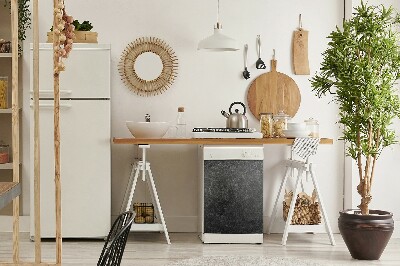 Adesivo magnetico per lavastoviglie Cemento nero
