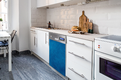 Copertura magnetica per lavastoviglie Sfondo blu