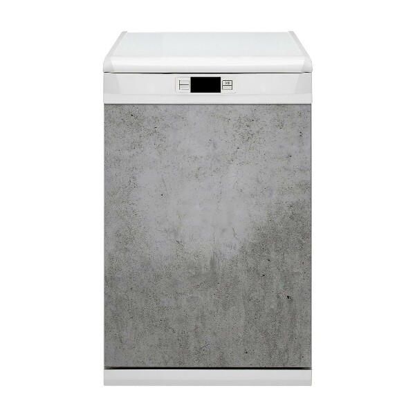 Adesivo magnetico per lavastoviglie Tema grigio cemento