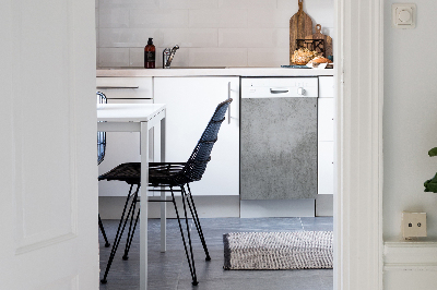 Adesivo magnetico per lavastoviglie Tema grigio cemento