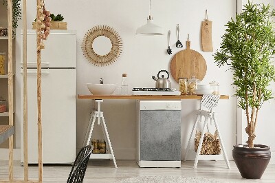 Adesivo magnetico per lavastoviglie Tema grigio cemento