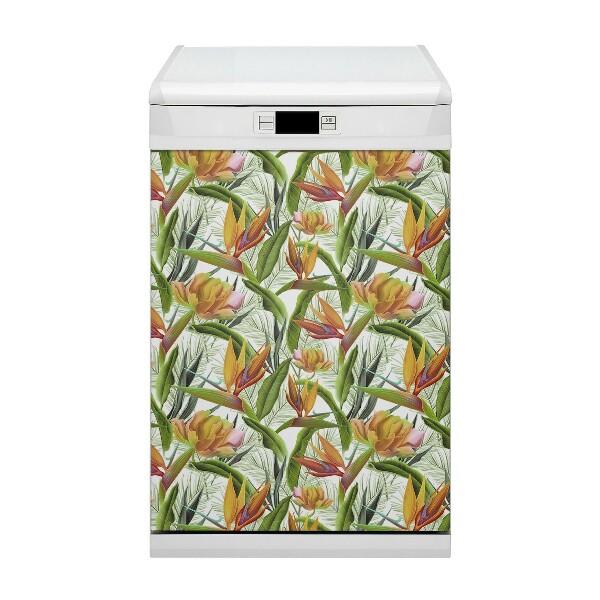Copertura magnetica per lavastoviglie Piante tropicali